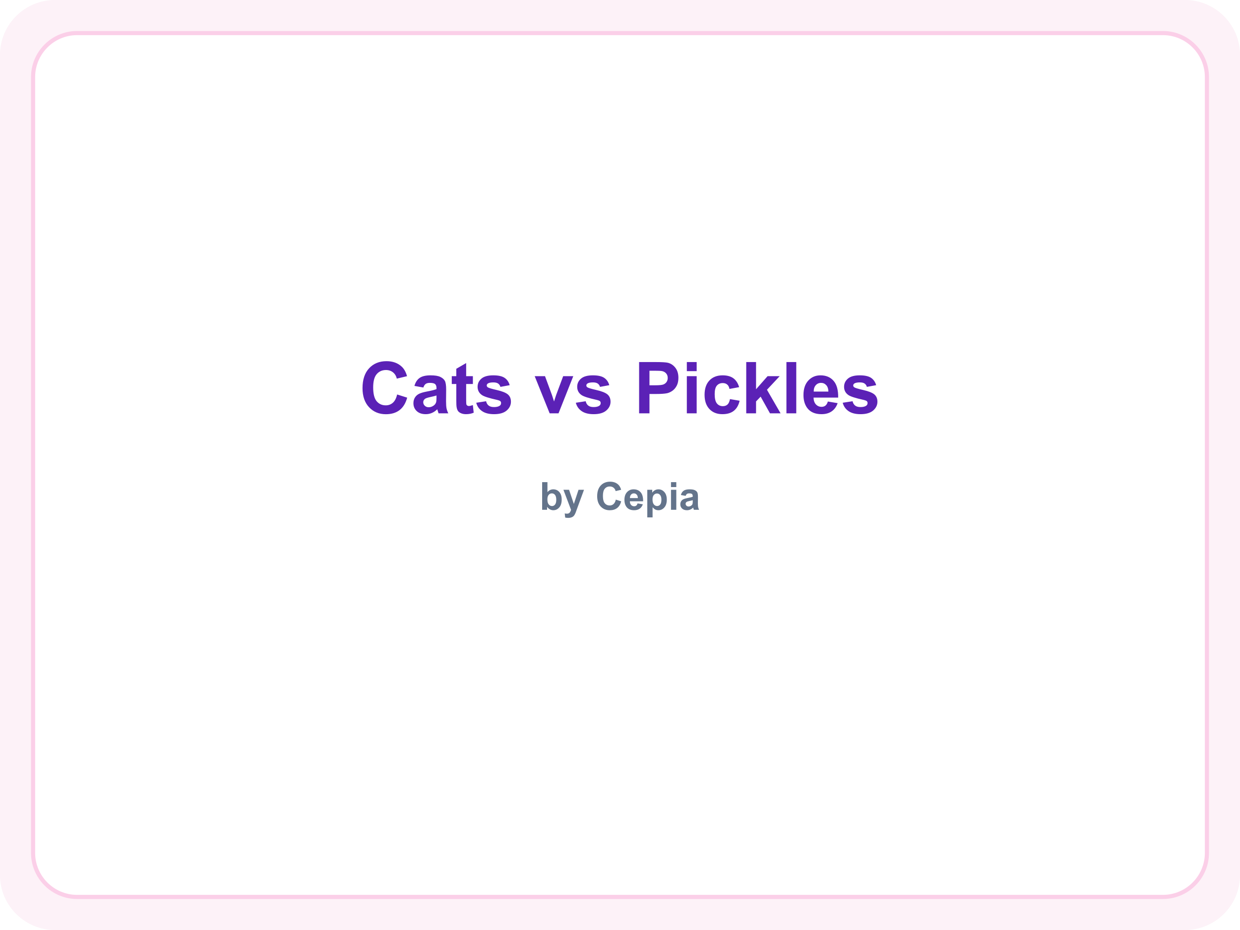 Cats vs Pickles brand name (placeholder — official logo not available)