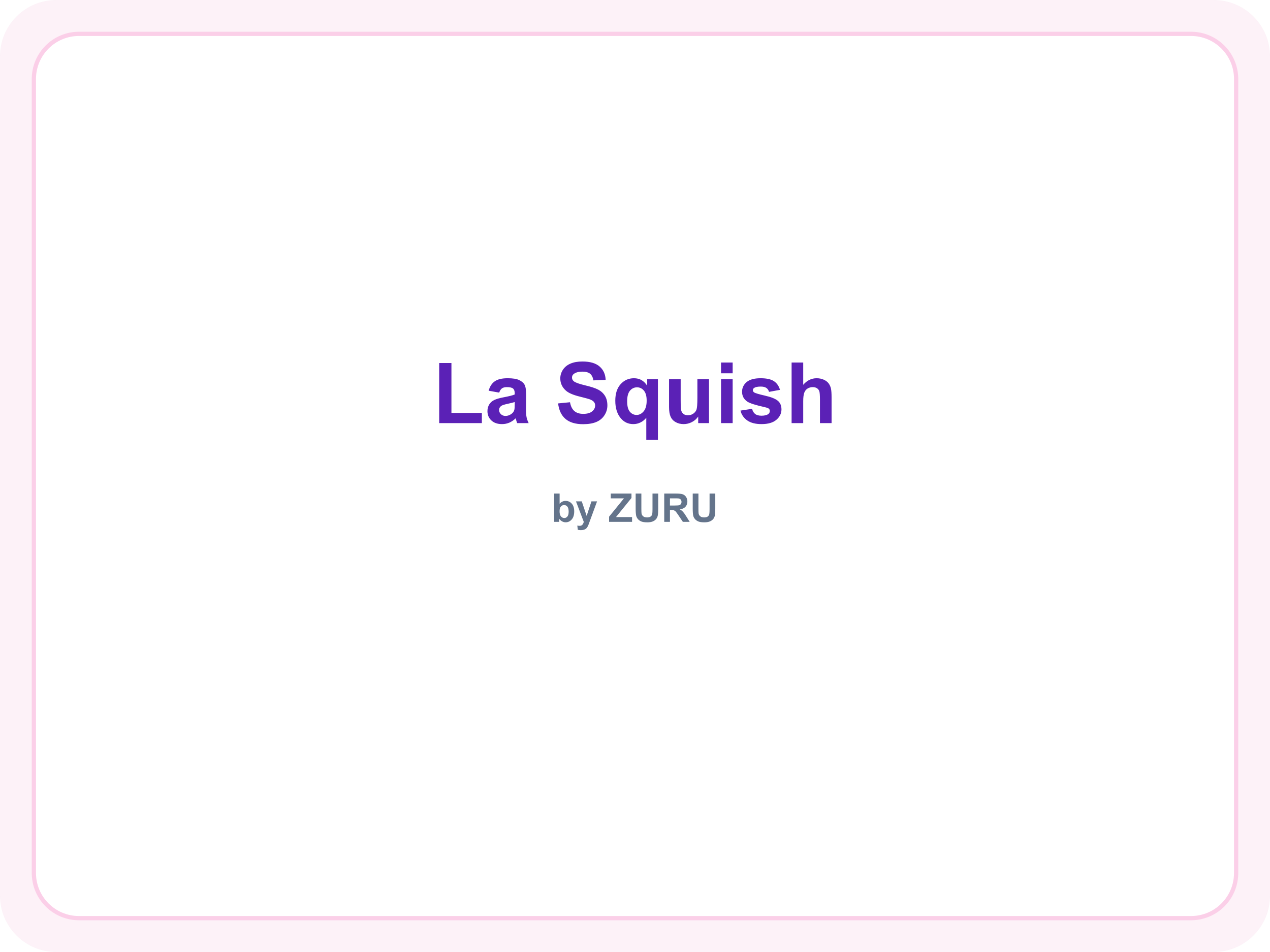 La Squish brand name (placeholder — official logo not available)