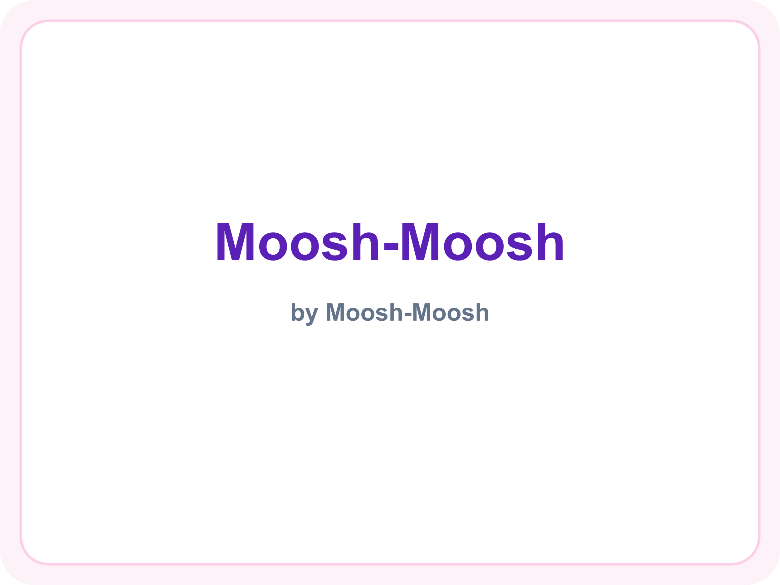 Moosh-Moosh brand name (placeholder — official logo not available)