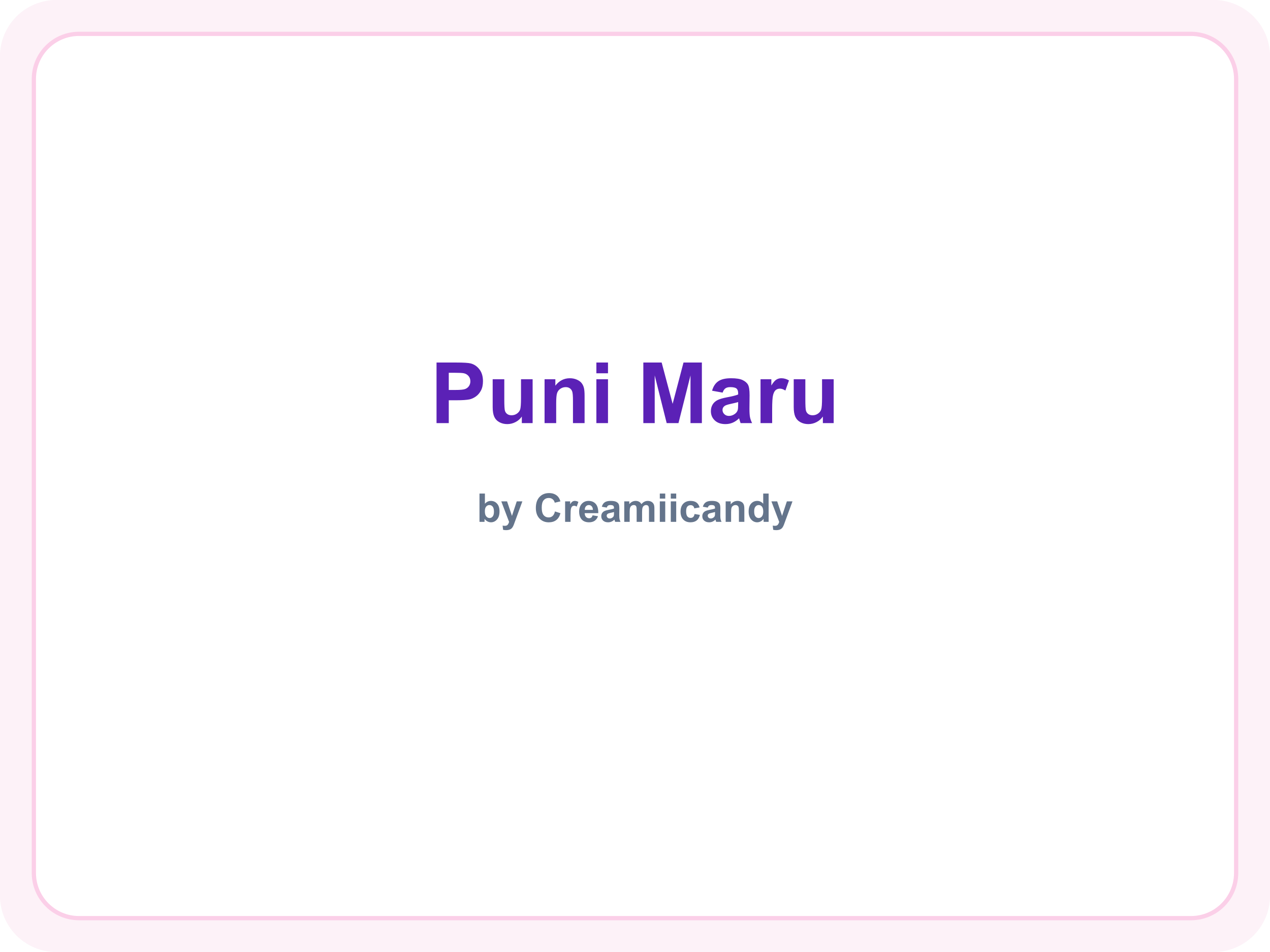 Puni Maru brand name (placeholder — official logo not available)