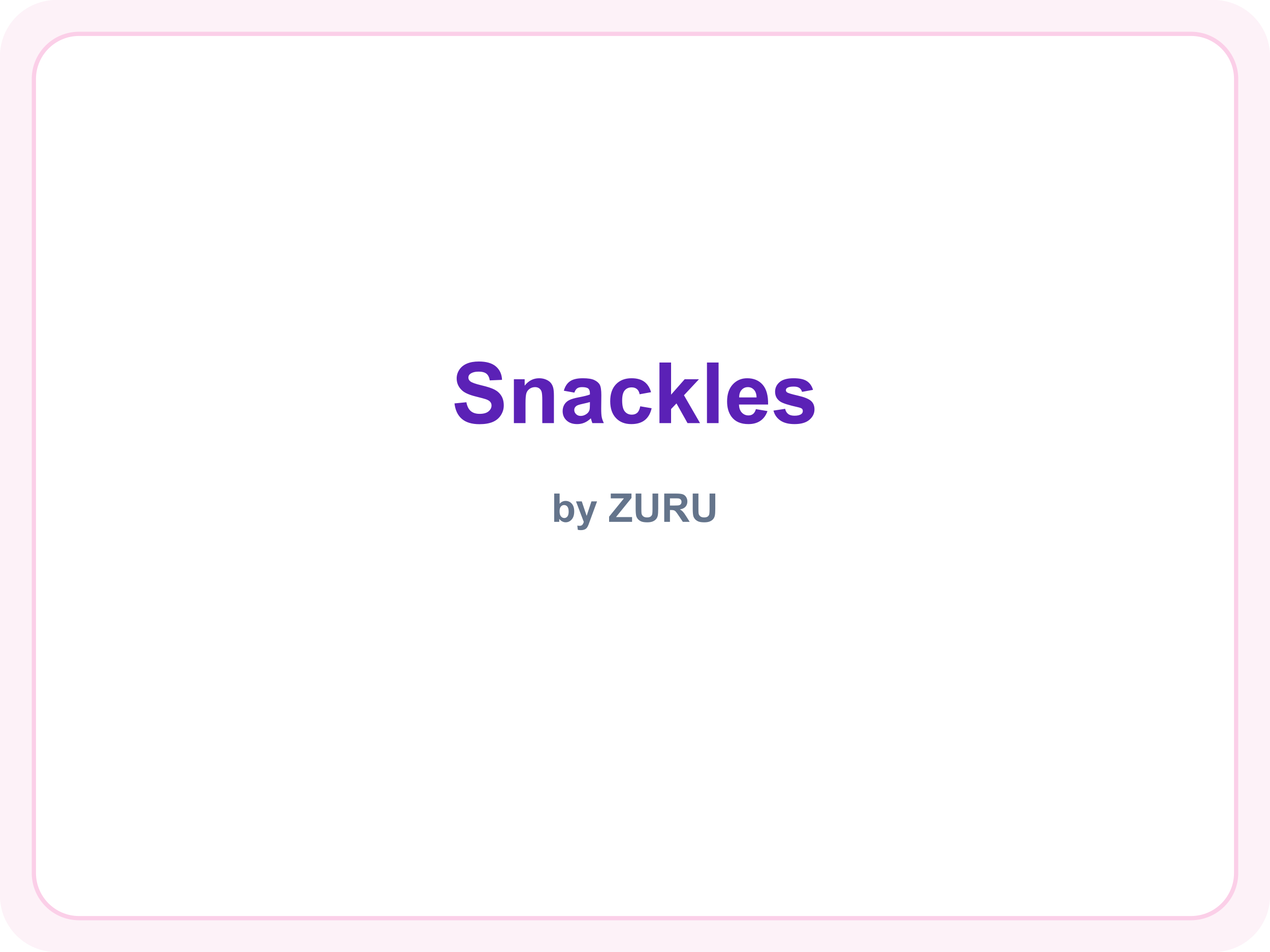 Snackles brand name (placeholder — official logo not available)