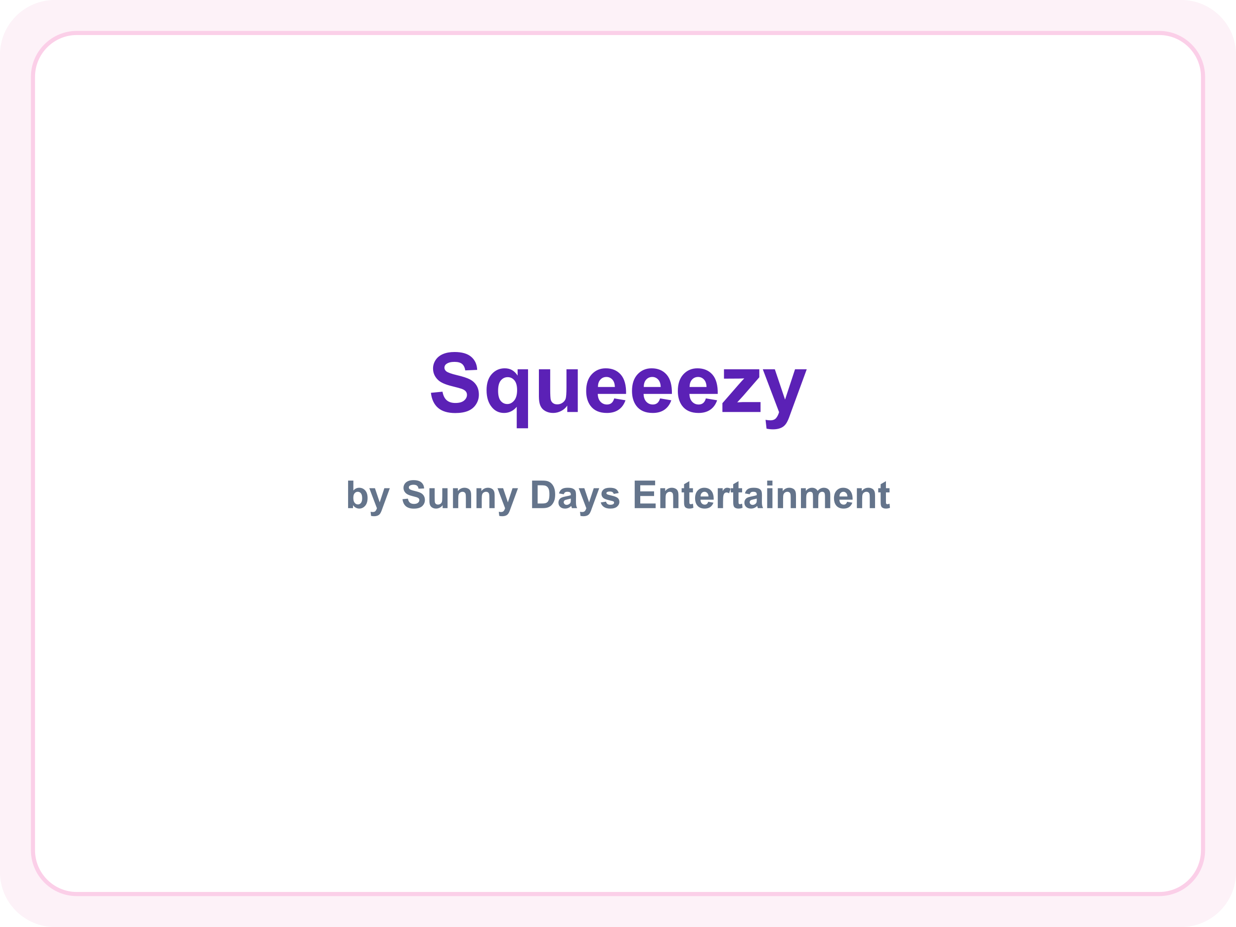 Squeeezy brand name (placeholder — official logo not available)