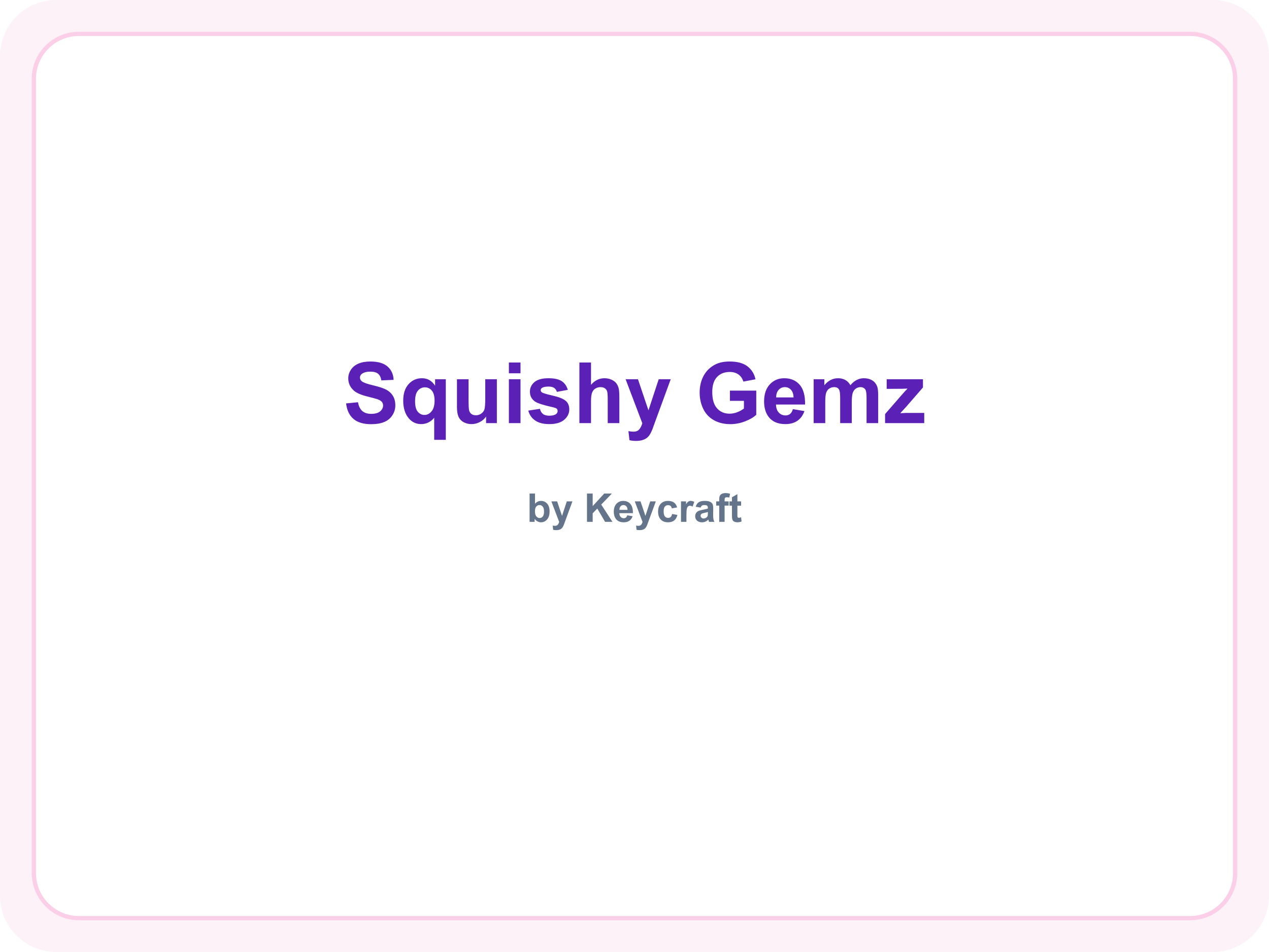 Squishy Gemz brand name (placeholder — official logo not available)