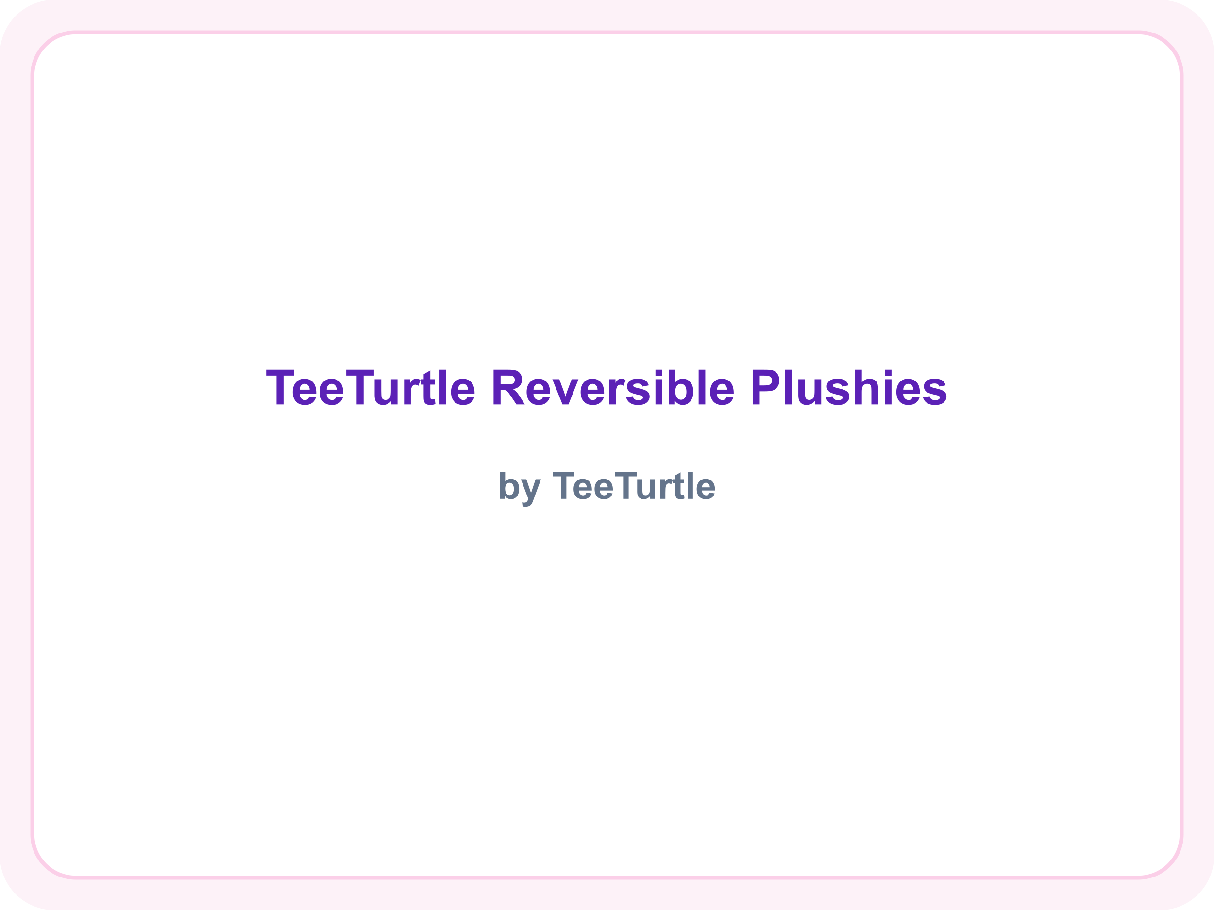 TeeTurtle Reversible Plushies brand name (placeholder — official logo not available)