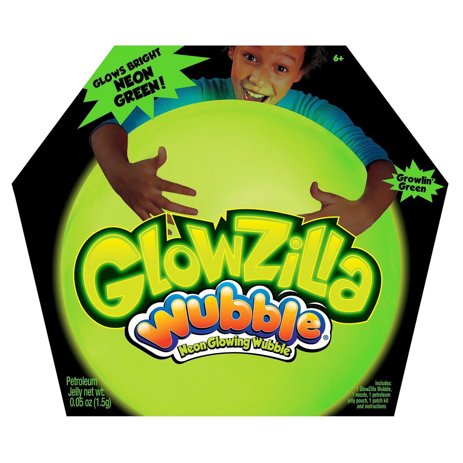 GlowZilla Wubble - Green soft Wubble ball product
