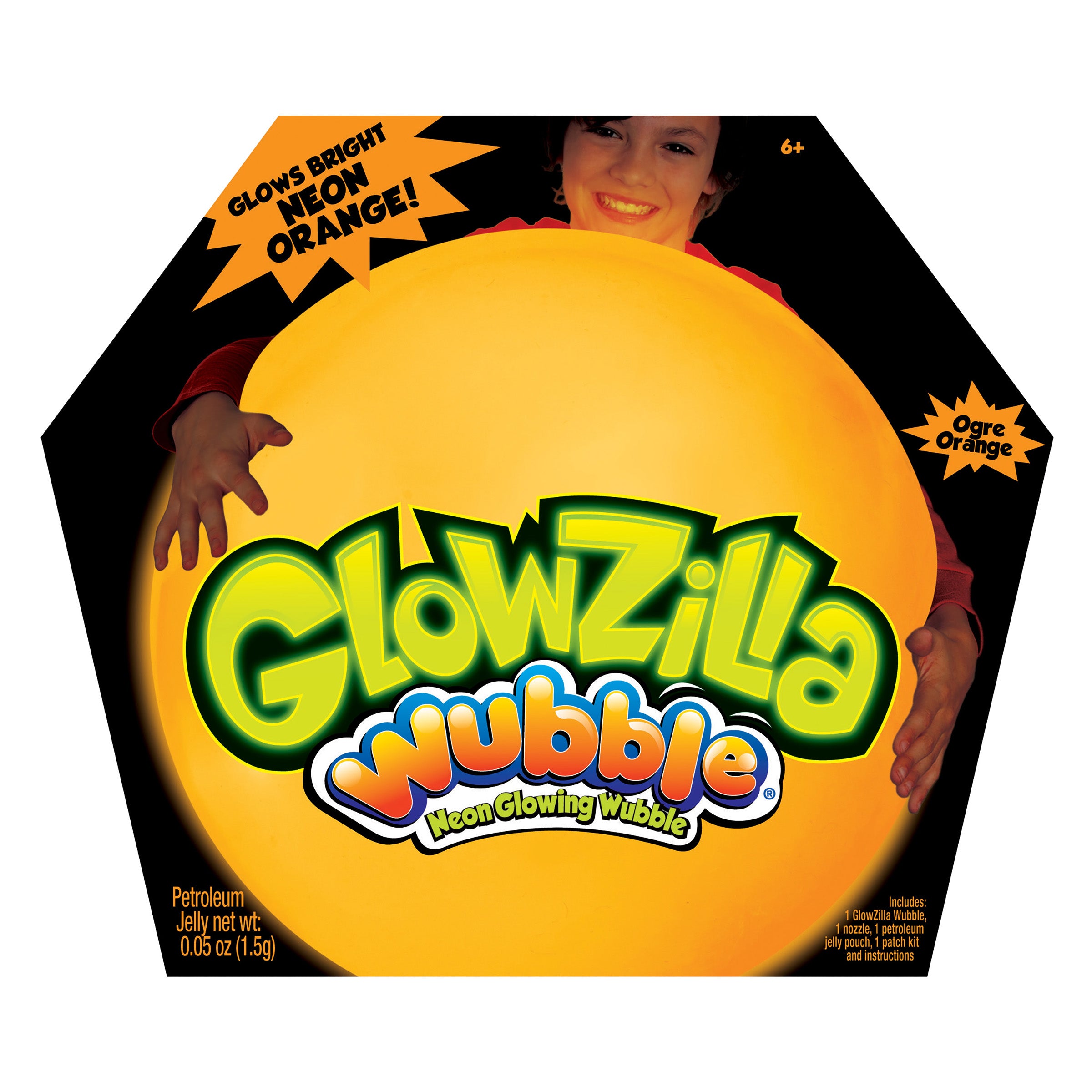GlowZilla Wubble - Orange soft Wubble ball product