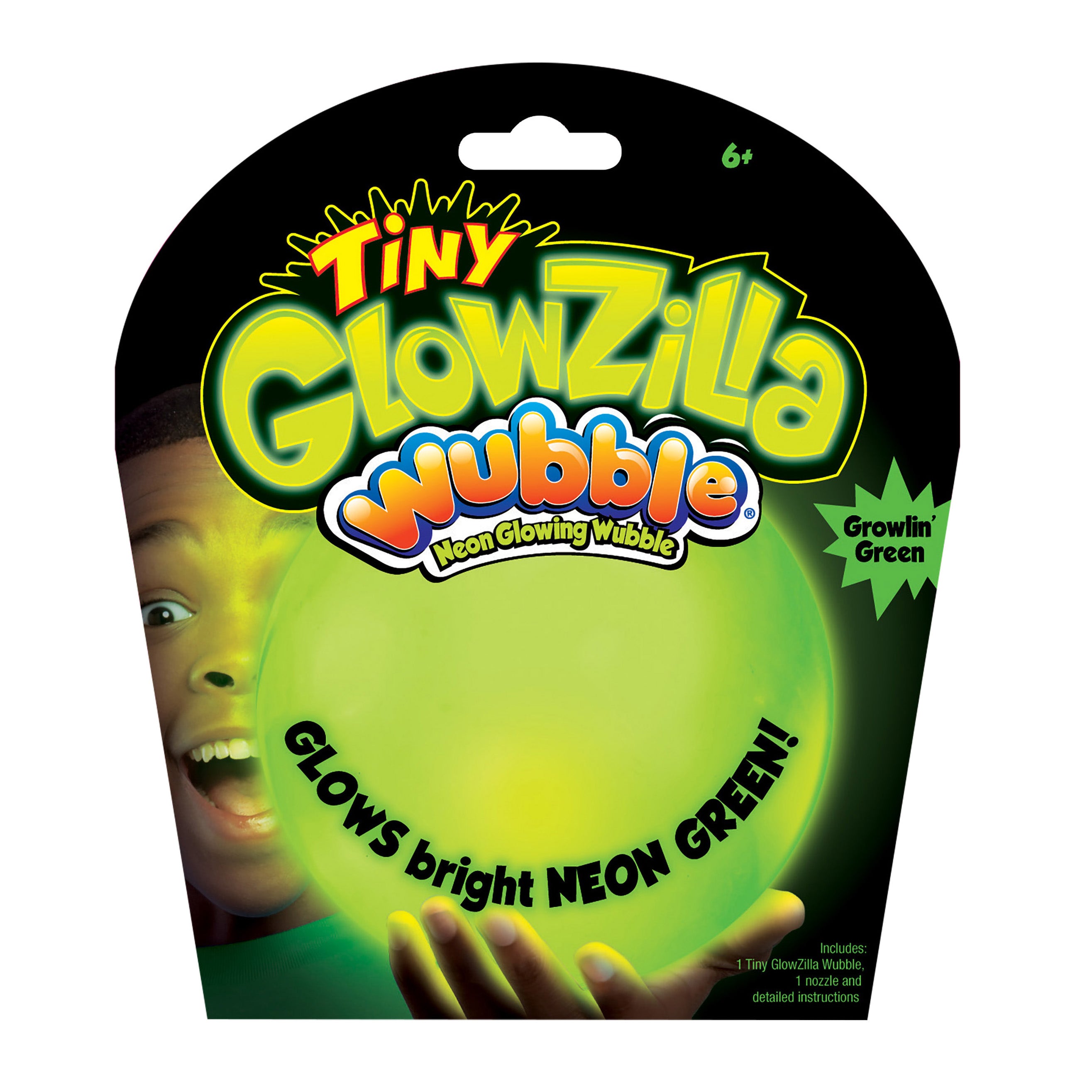 GlowZilla Tiny Wubble - Green soft Wubble ball product