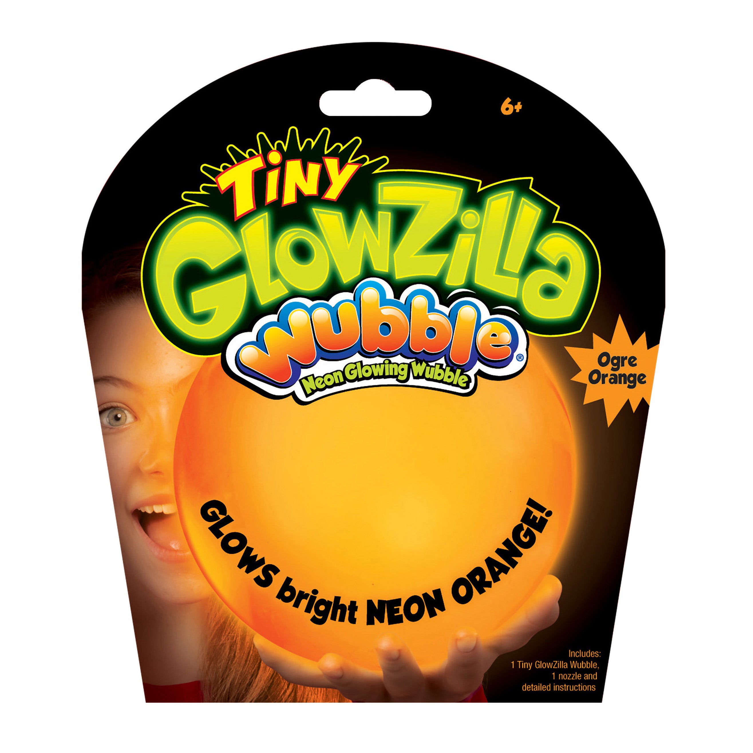 GlowZilla Tiny Wubble - Orange soft Wubble ball product