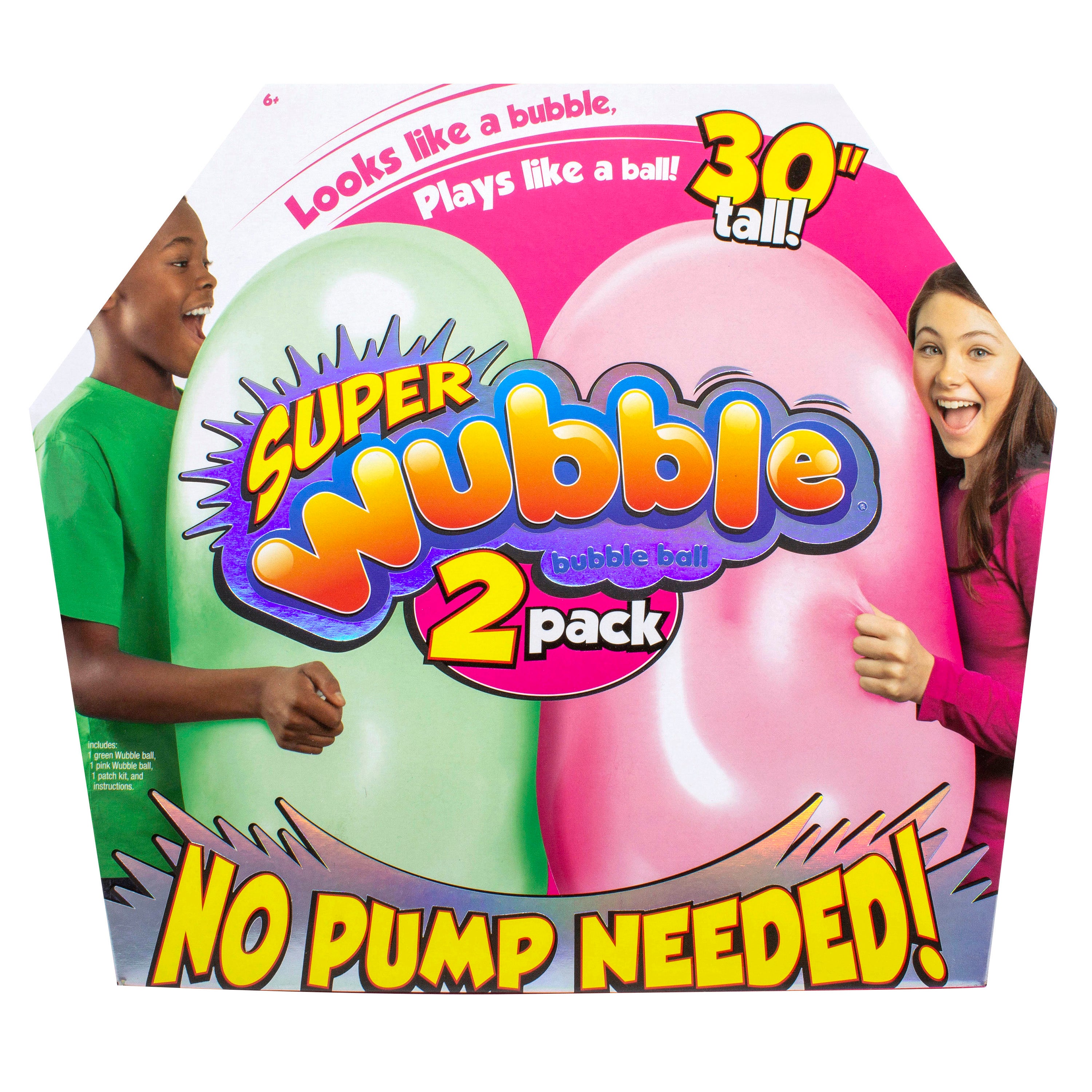 Super Wubble 2-Pack - Green & Pink soft Wubble ball product