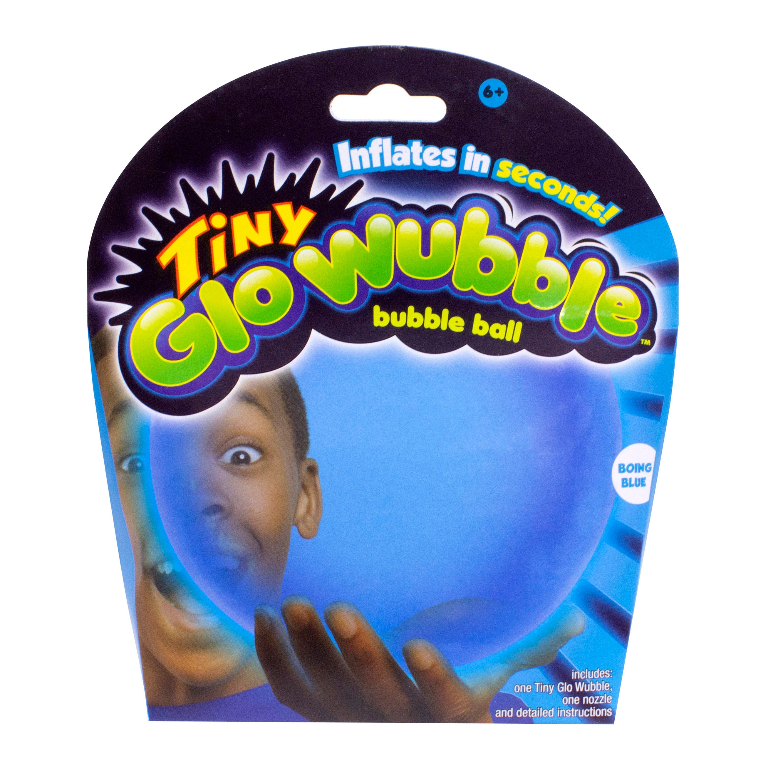 Tiny Glo Wubble - Blue soft Wubble ball product