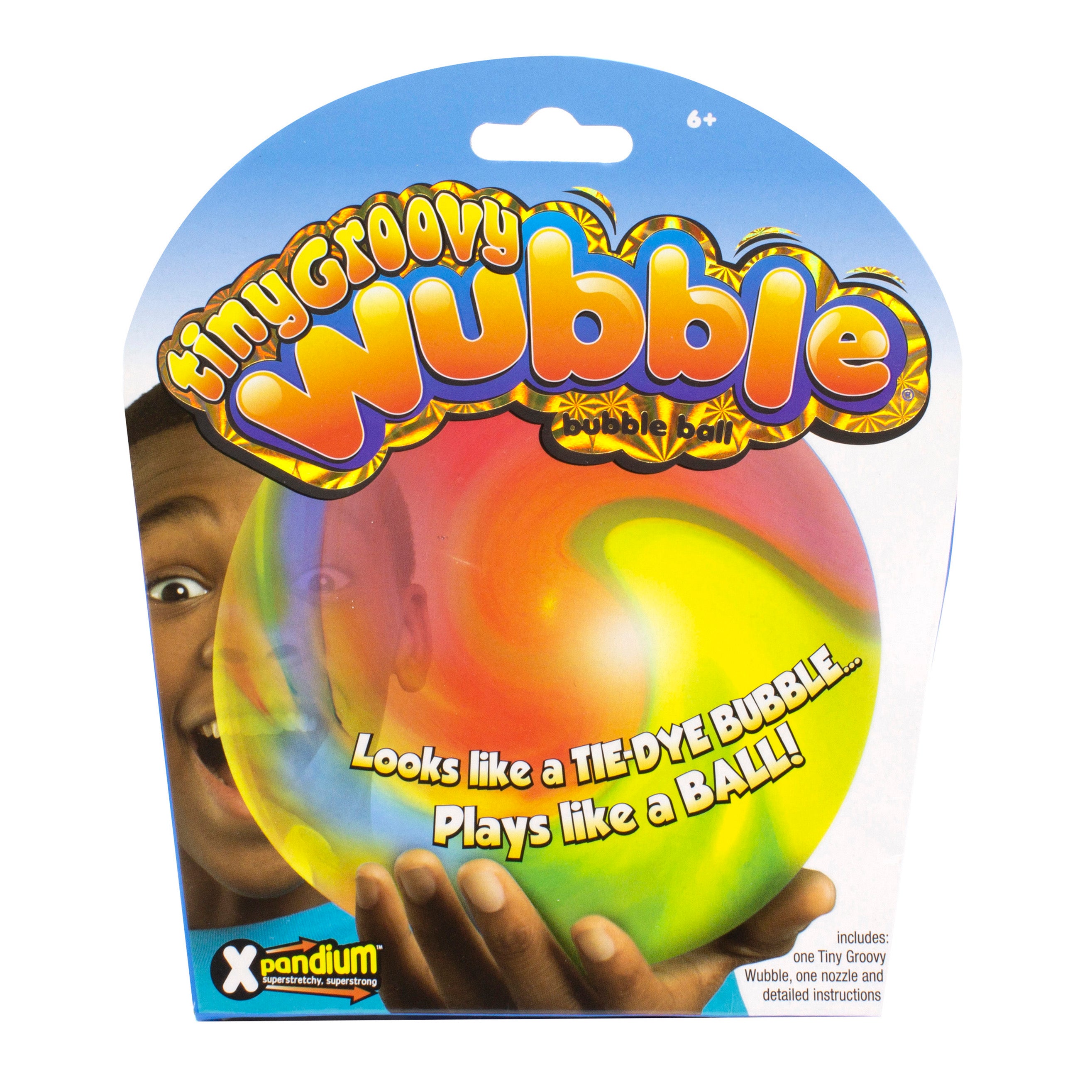 Tiny Groovy Wubble - Red, Blue & Yellow soft Wubble ball product